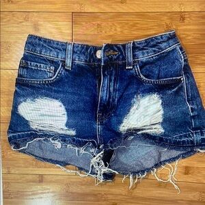 Distressed Denim Women Shorts